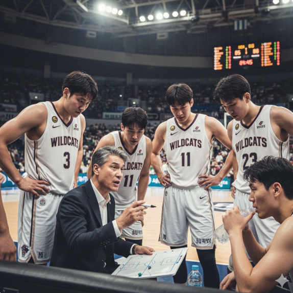 이 사진은 KBL 프로농구 경기 중 승리를 향한 집념과 고도의 긴장감이 감도는 작전 타임의 순간을 생생하게 포착했습니다.
이 사진은 KBL 프로농구 경기 중 승리를 향한 집념과 고도의 긴장감이 감도는 작전 타임의 순간을 생생하게 포착했습니다.