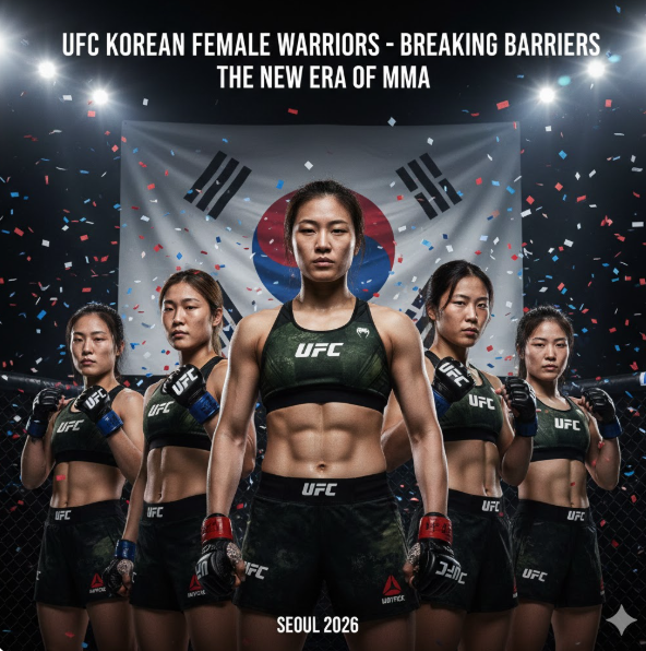 승리의 분위기: 배경의 대형 태극기와 화려하게 흩날리는 종이 가루는 함서희, 김지연 등 한국 여성 격투기의 선구자들이 일궈온 승리의 역사와 앞으로 펼쳐질 새로운 전성기를 축복하는 의미를 담고 있습니다. 승리의 분위기: 배경의 대형 태극기와 화려하게 흩날리는 종이 가루는 함서희, 김지연 등 한국 여성 격투기의 선구자들이 일궈온 승리의 역사와 앞으로 펼쳐질 새로운 전성기를 축복하는 의미를 담고 있습니다.