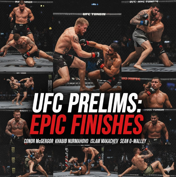 치열한 명승부의 기록: 첫 번째 이미지는 'Epic Finishes'라는 문구와 함께 코너 맥그리거, 하빕 누르마고메도프 등 전설적인 파이터들의 이름을 나열하며, 프릴림이 단순한 예비 경기가 아닌 미래의 챔피언이 탄생하는 등용문임을 강조합니다. 치열한 명승부의 기록: 첫 번째 이미지는 'Epic Finishes'라는 문구와 함께 코너 맥그리거, 하빕 누르마고메도프 등 전설적인 파이터들의 이름을 나열하며, 프릴림이 단순한 예비 경기가 아닌 미래의 챔피언이 탄생하는 등용문임을 강조합니다.