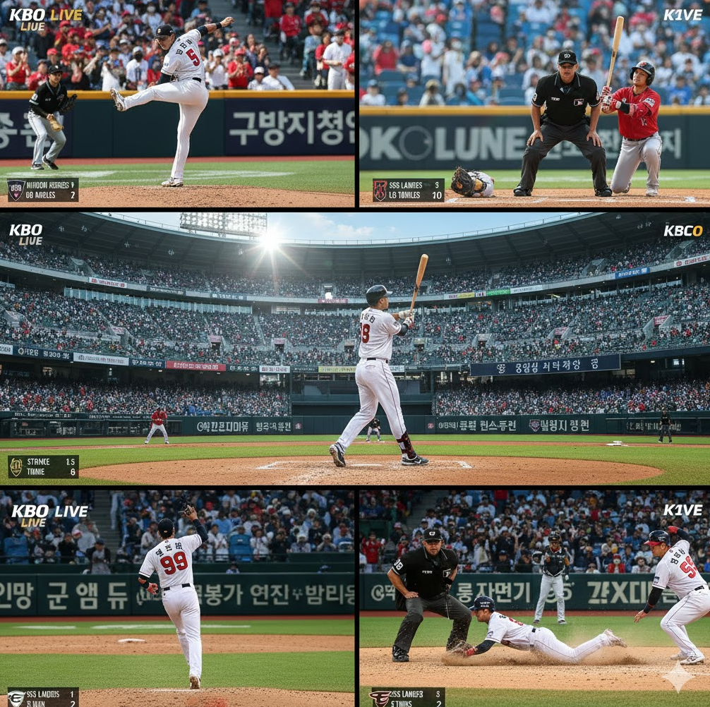 야구 경기 라이브 콜라주. 홈런 스트라이크 클립 모음 액션 샷 흥미 이미지 야구 경기 라이브 콜라주. 홈런 스트라이크 클립 모음 액션 샷 흥미 이미지